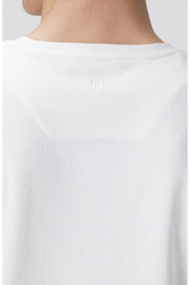Beyaz Basic T-shirt - 7