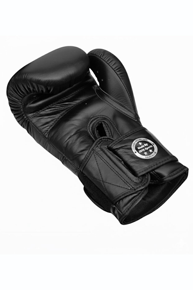 Kick Boks Eldiveni Siyah Gerçek Deri - 3