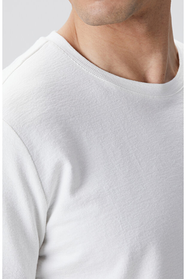 Beyaz Basic T-shirt - 6