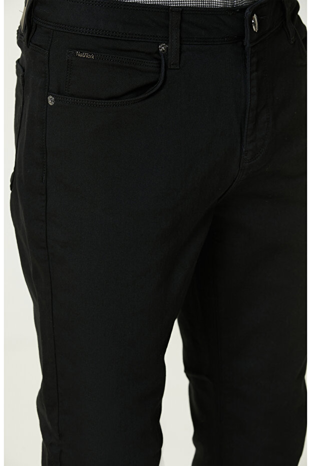 Siyah Casual Pantolon - 4