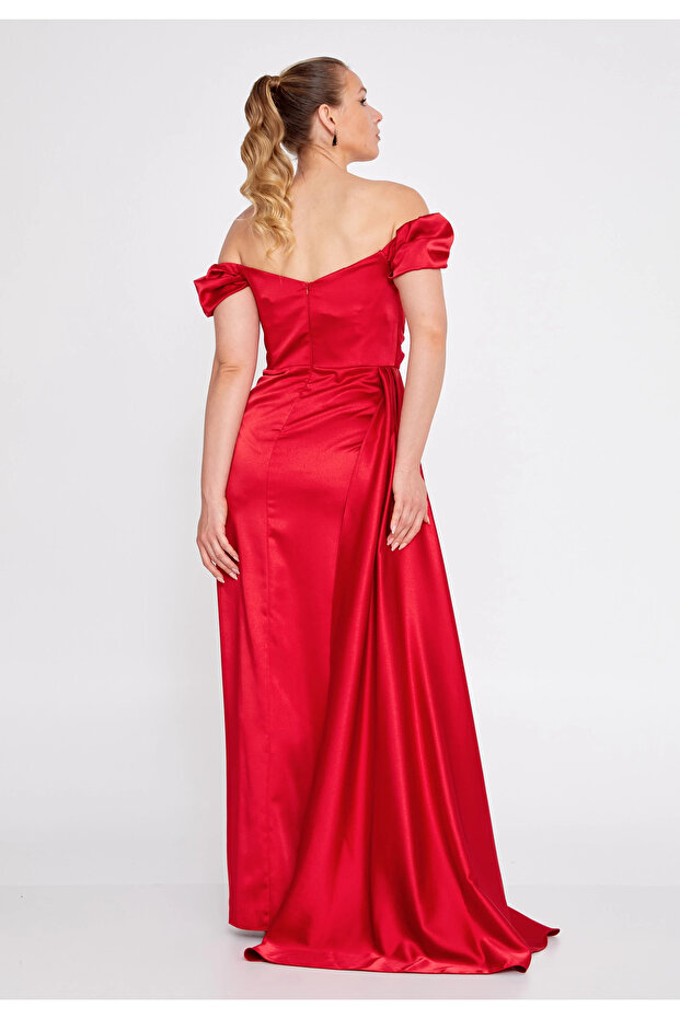 فستان سهره بتصميم اوف شولدر - 4