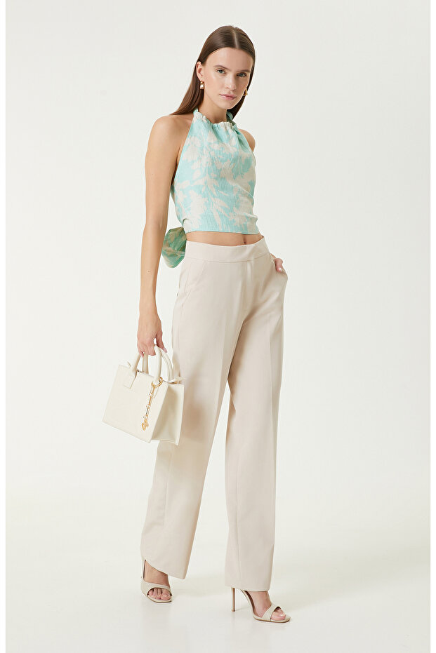 Mint Desenli Bluz - 3