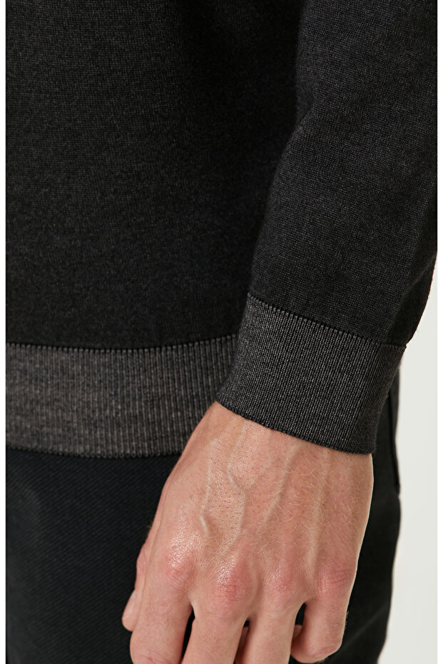 Antrasit Yün Triko Kazak - 7