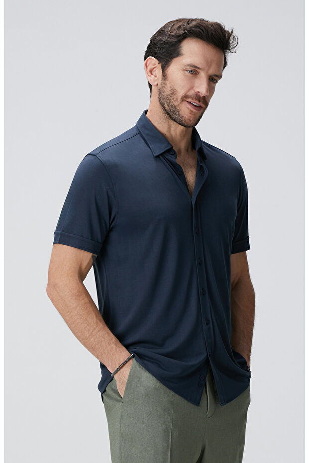 Lacivert Gömlek - 5