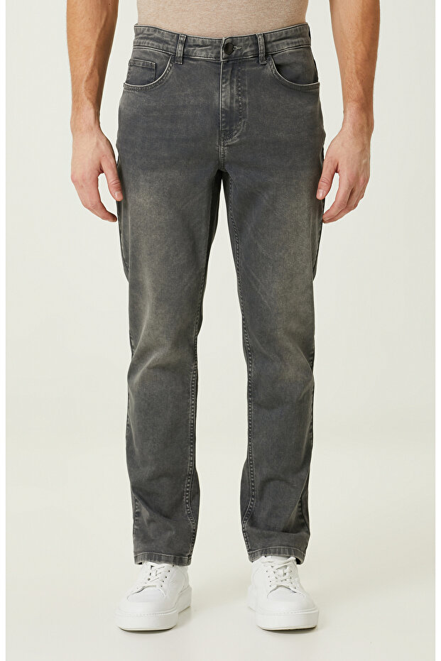 Antrasit Denim Pantolon - 2