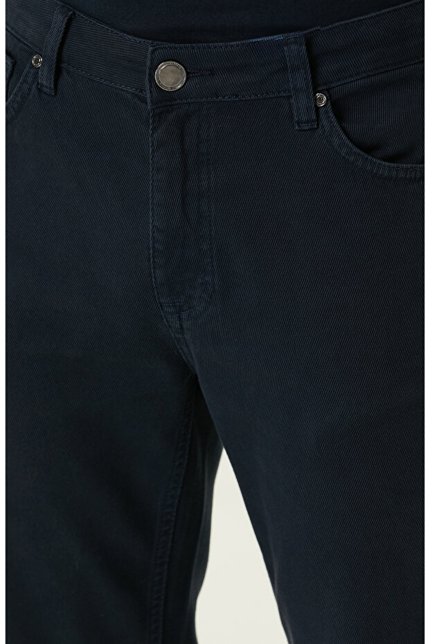 Lacivert Casual Pantolon - 4