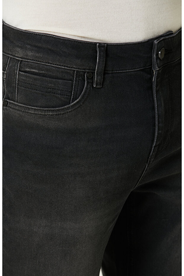Antrasit Denim Pantolon - 4