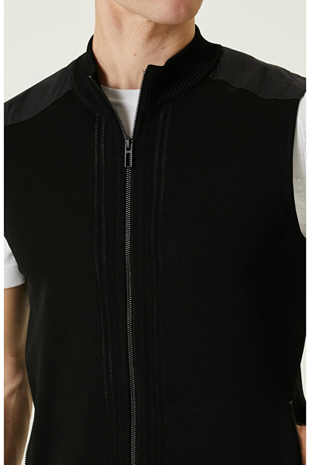 N-Tech Siyah Triko Yelek - 6