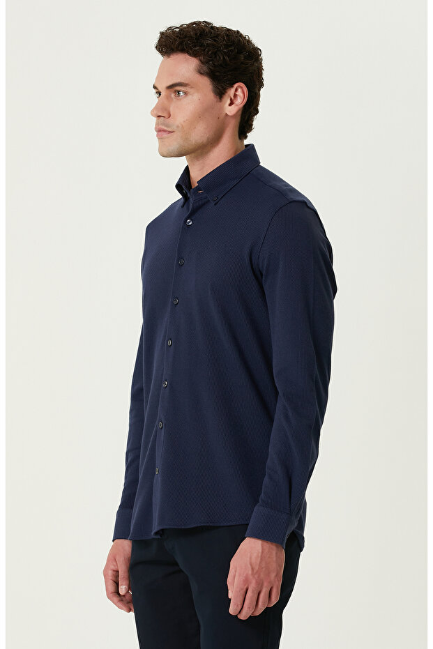 Lacivert Gömlek - 4