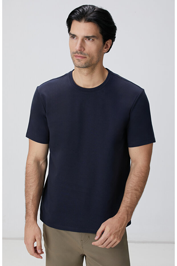 N-Tech Lacivert Basic T-shirt - 2