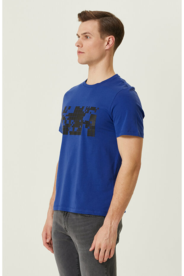 Saks Baskılı T-Shirt - 4