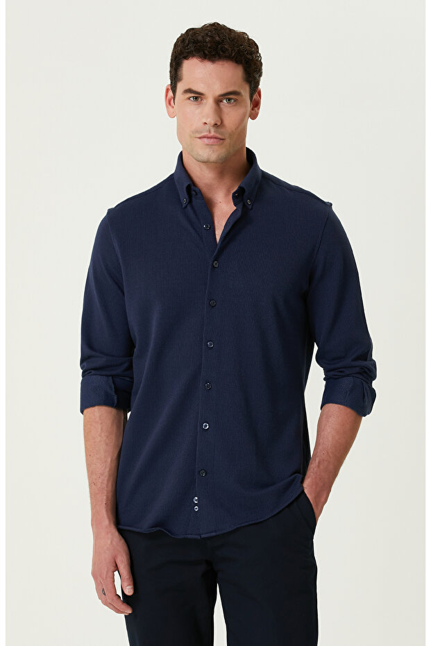 Lacivert Gömlek - 1