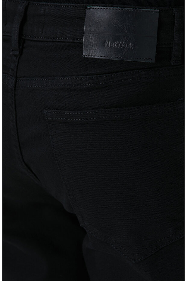Siyah Denim Pantolon - 5