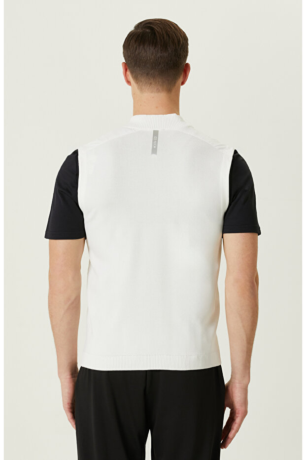 N-Tech Ekru Triko Yelek - 5