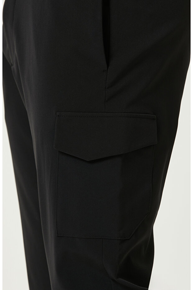 Siyah N Tech Kargo Pantolon - 5