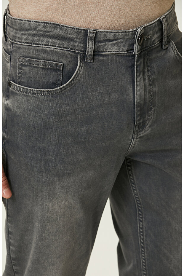 Antrasit Denim Pantolon - 4