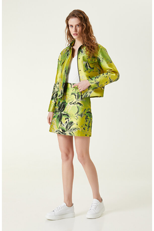 Yeşil Desenli Ceket - 3