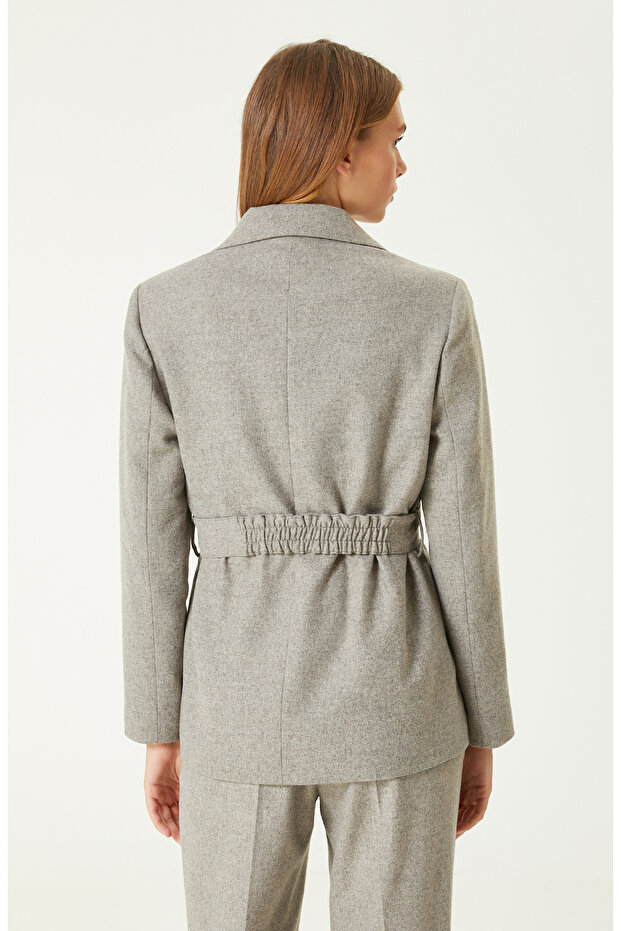 Vizon Yün Karışımlı Ceket - 6