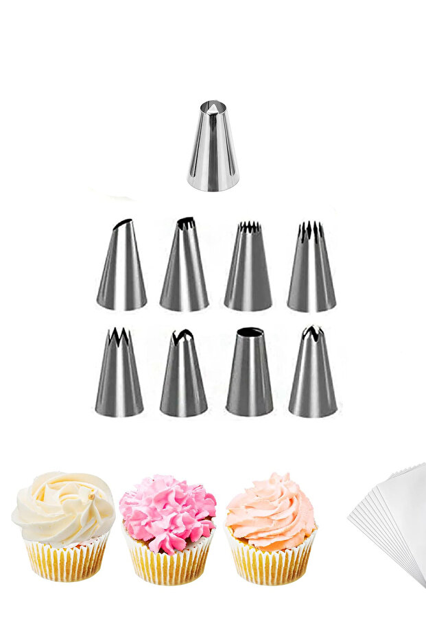 Cream Piping Bag Set Pastry Cream Cake Decorating Bag Pastry Top Lettering Writing Shaping Apparatus