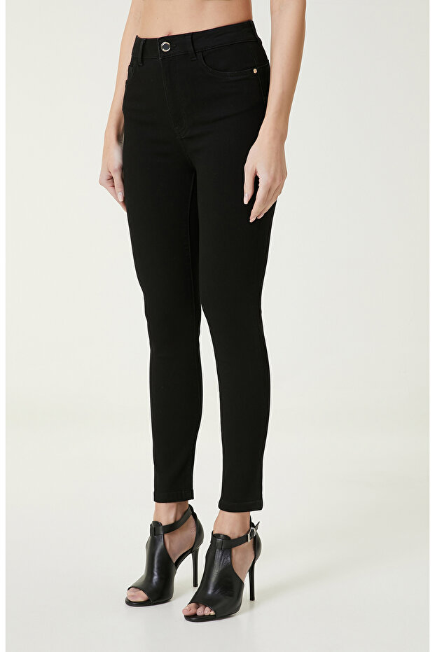 Siyah Denim Pantolon - 3