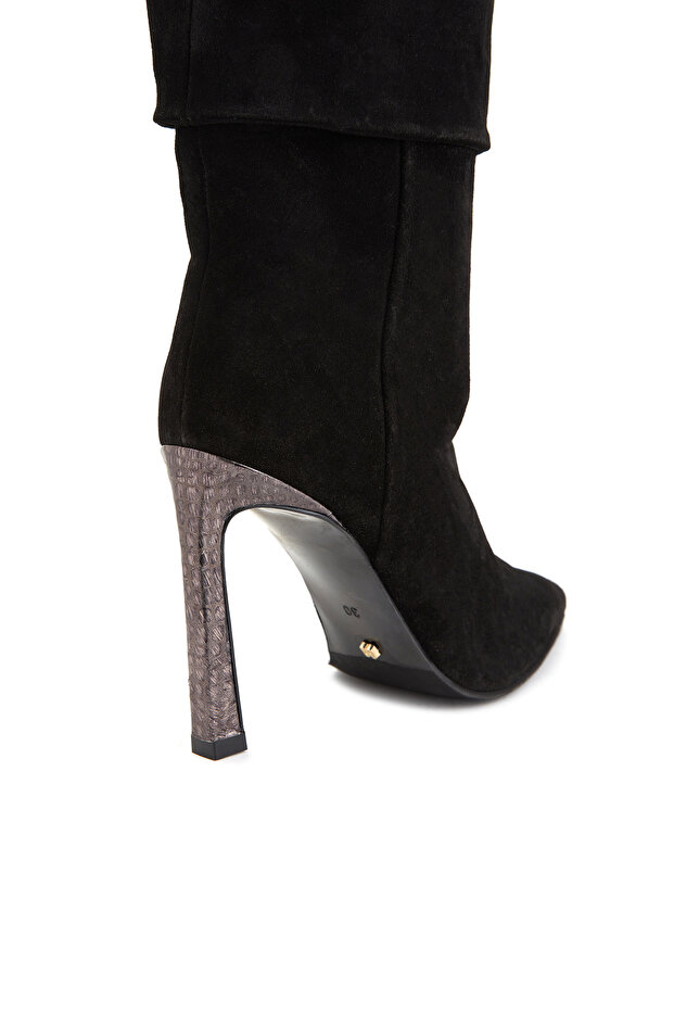 Siyah Kadın Deri Bot - 6