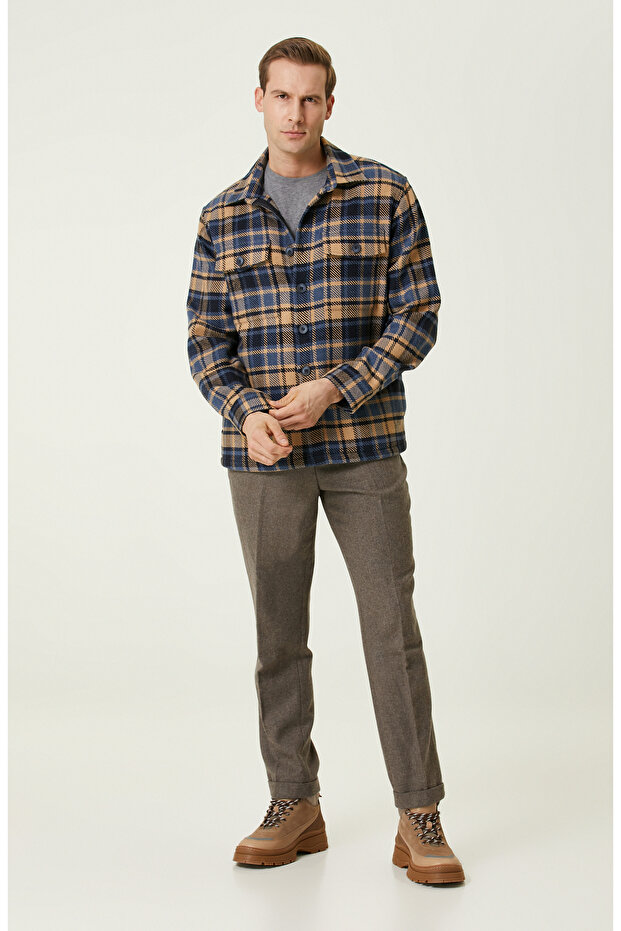 Indigo Dış Gömlek - 3