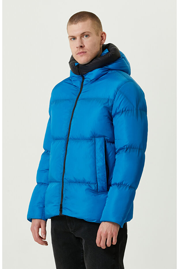 N-Tech Baskı Detaylı Saks Mont - 3