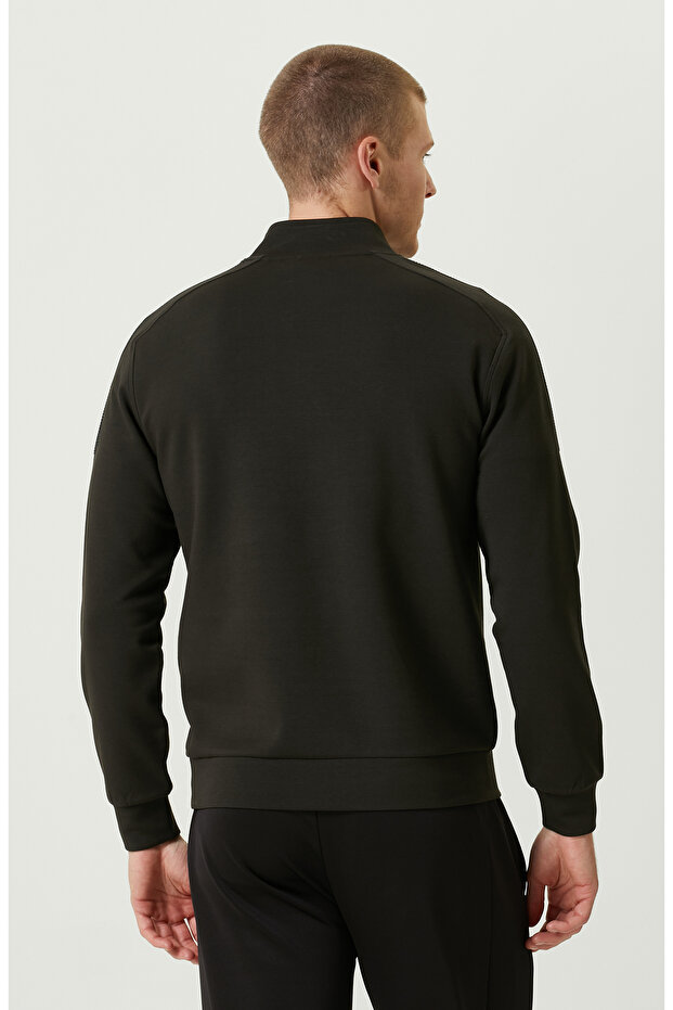 N-Tech Dik Yaka Haki Sweatshirt - 4