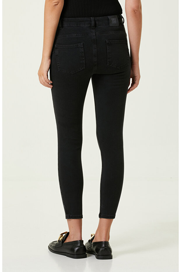 Antrasit Denim Pantolon - 4