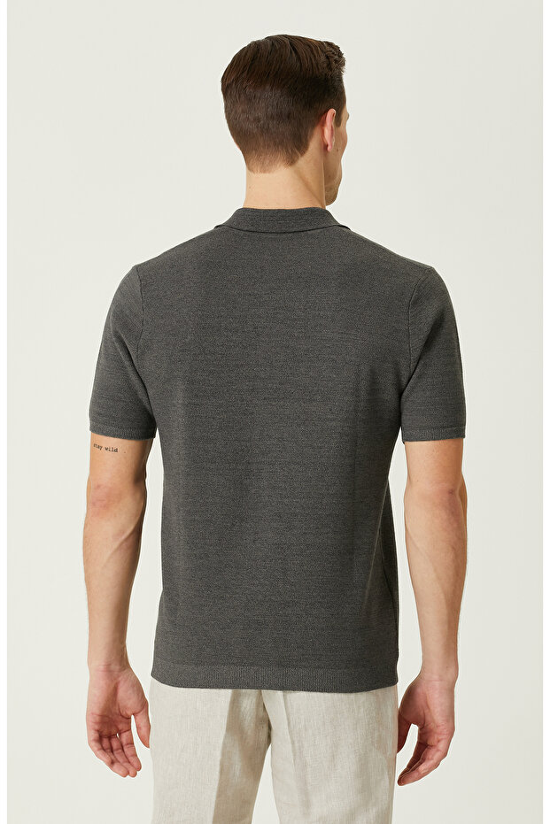 Siyah Antrasit Triko - 5