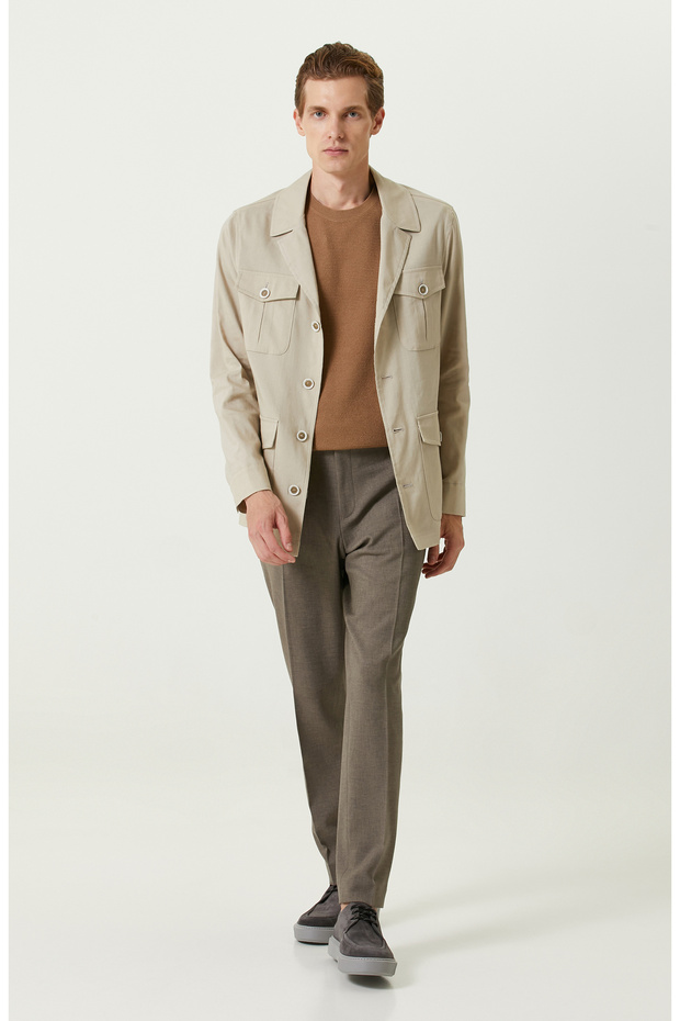 Camel Pirinç Örgü Kazak - 2