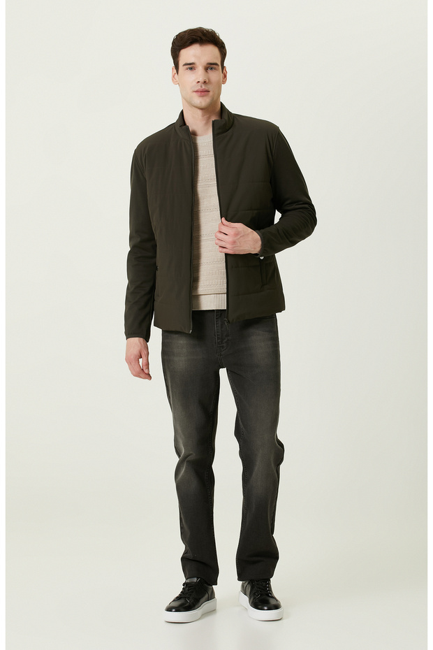 Bej Desenli Triko Kazak - 2