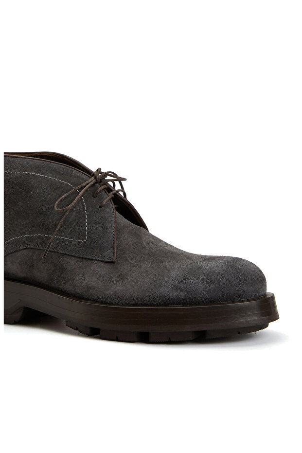 Gri Erkek Deri Bot - 6