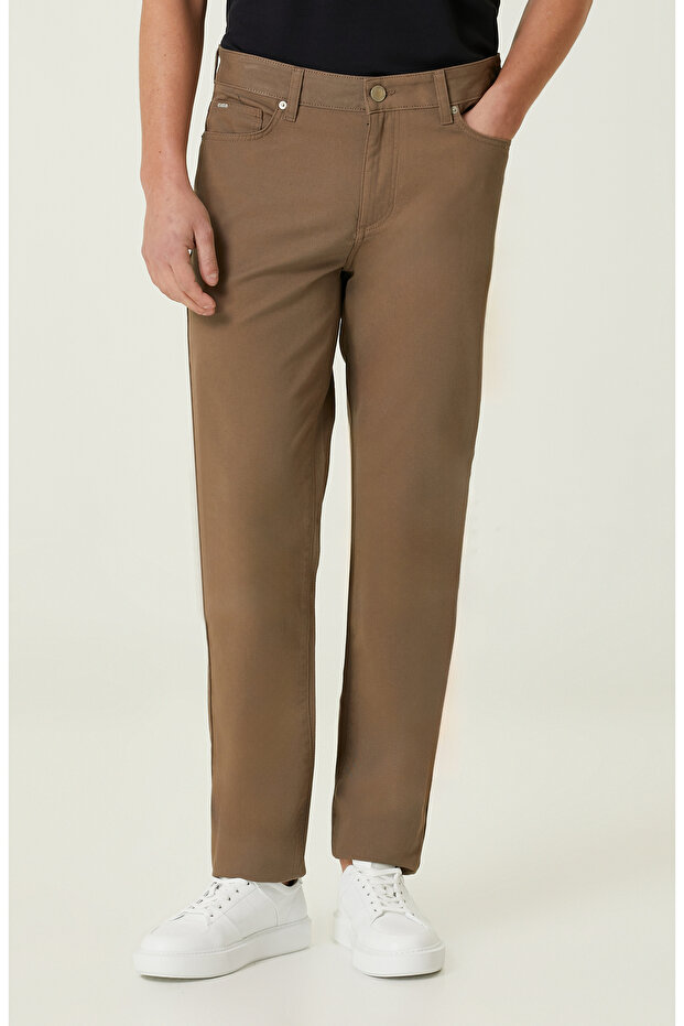 Vizon Diyagonal Casual Pantolon - 2