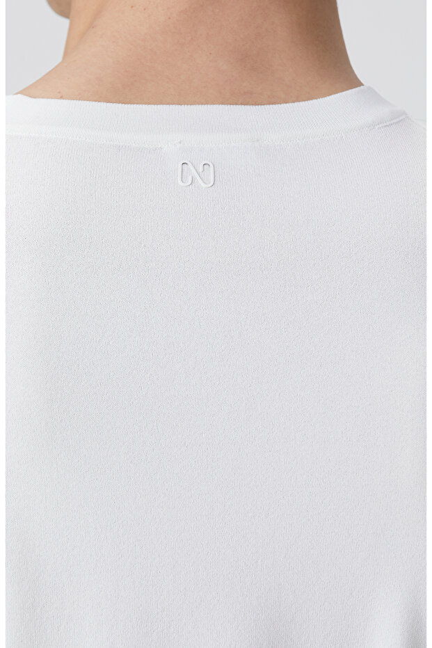 Kırık Beyaz Triko Kazak - 7