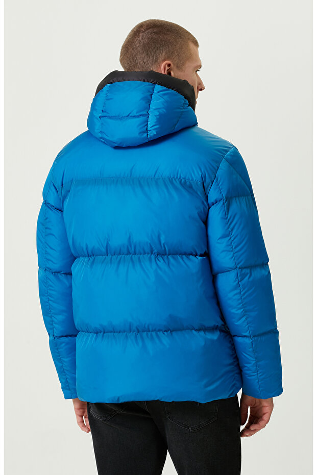 N-Tech Baskı Detaylı Saks Mont - 4