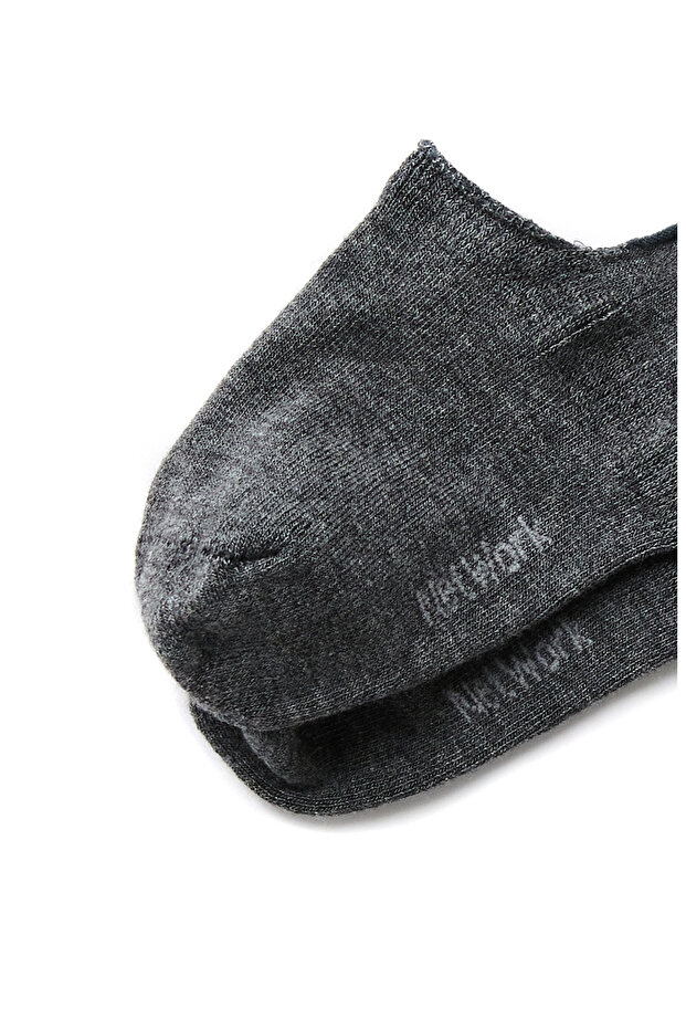 Gri Beyaz 2li Kadın Bambu Çorap Seti - 2