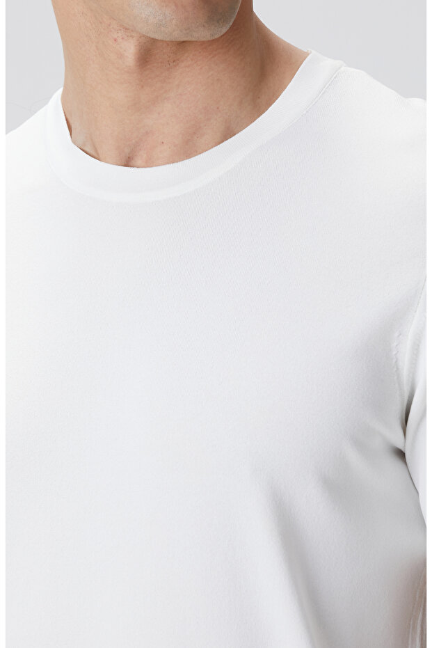 Kırık Beyaz Triko Kazak - 6