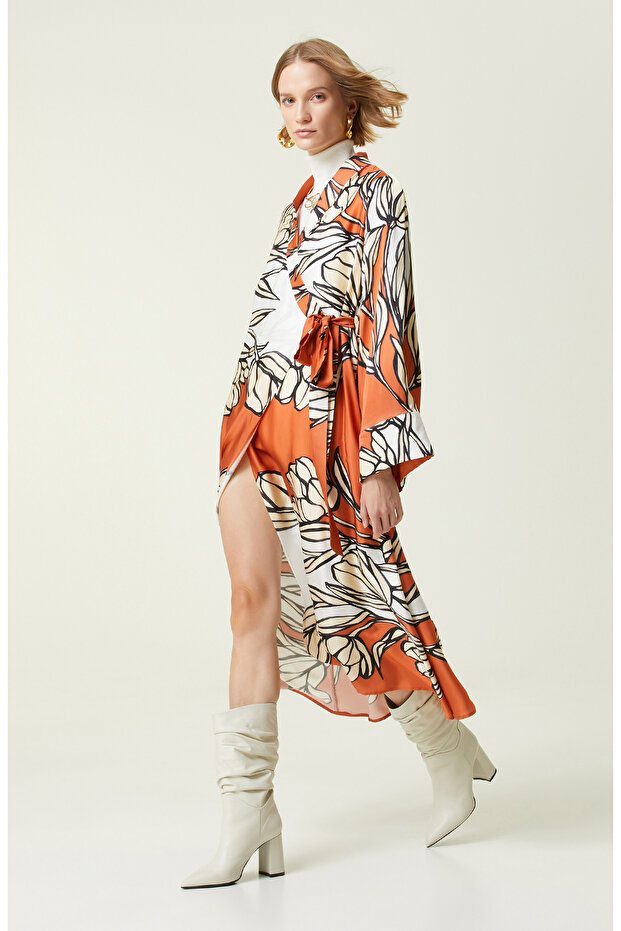 Tarçın Uzun Boy Elbise - 1