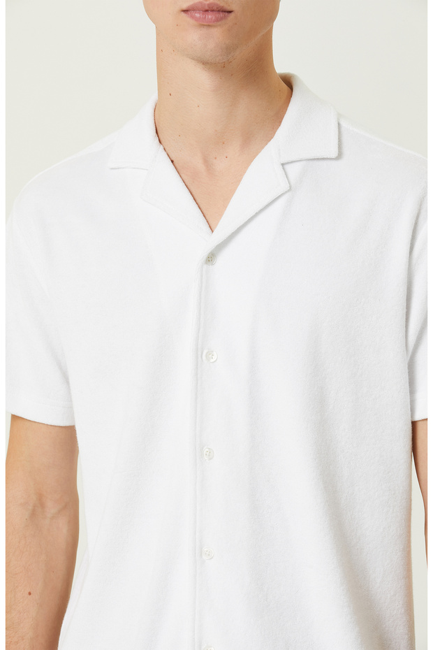 Beyaz Kısa Kollu Gömlek - 5