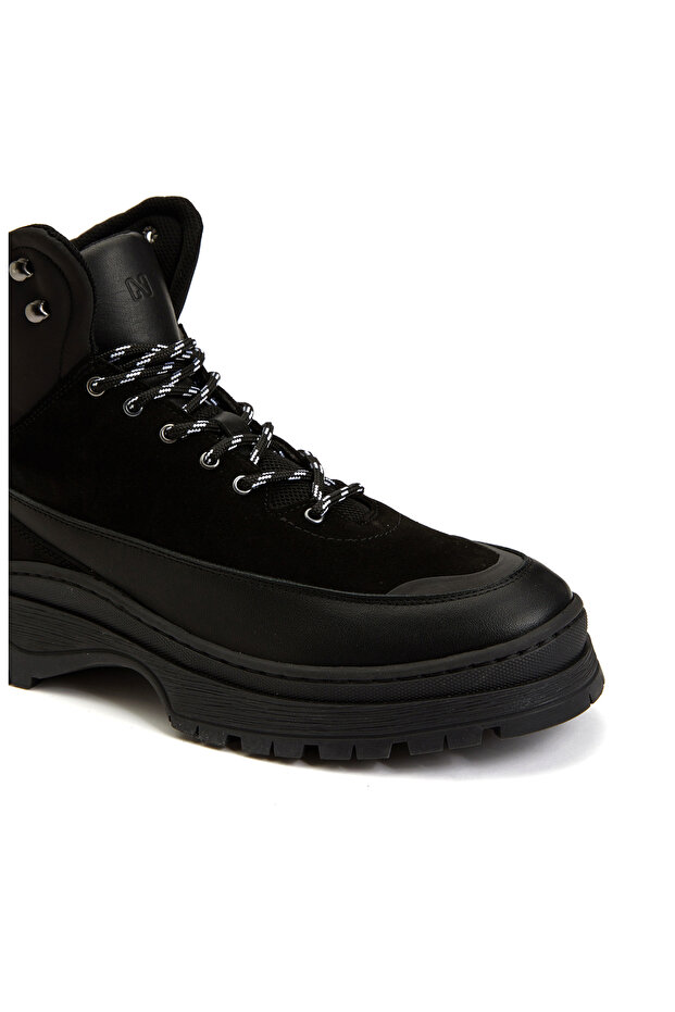 Siyah Kadın Deri Bot - 6