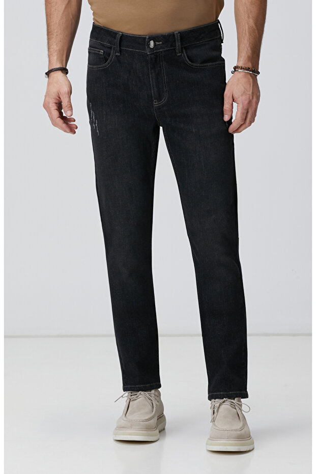 Antrasit Denim Pantolon - 2