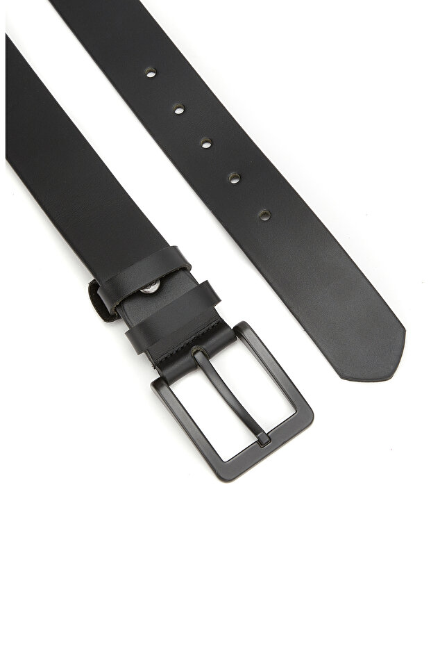 Siyah Erkek Deri Kemer - 2