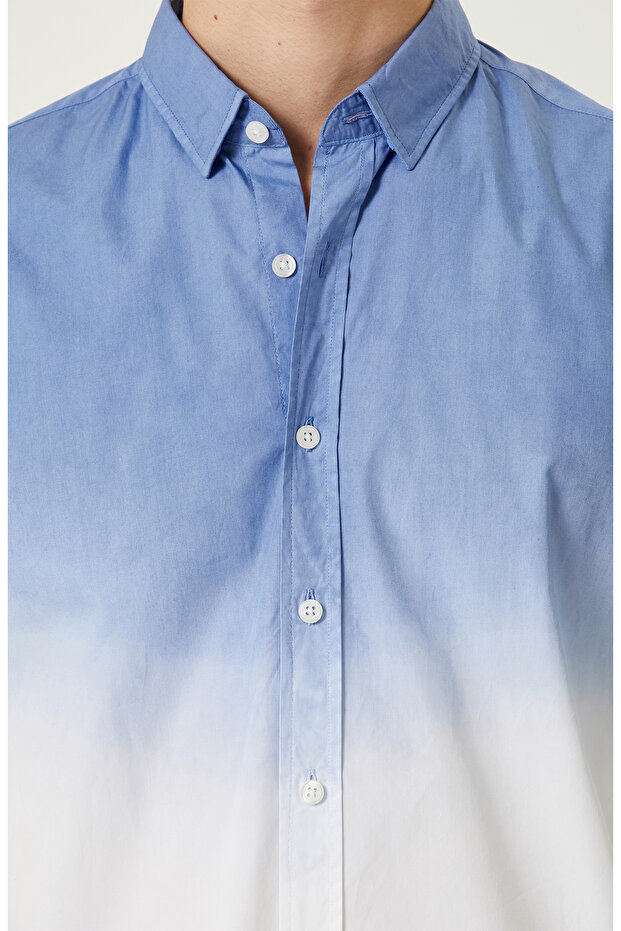 Saks Uzun Kollu Gömlek - 7