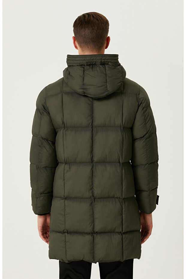 Haki Çıtçıtlı Casual Kaban - 5