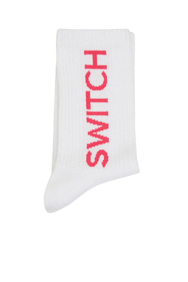 Beyaz Kadın Çorap - 1