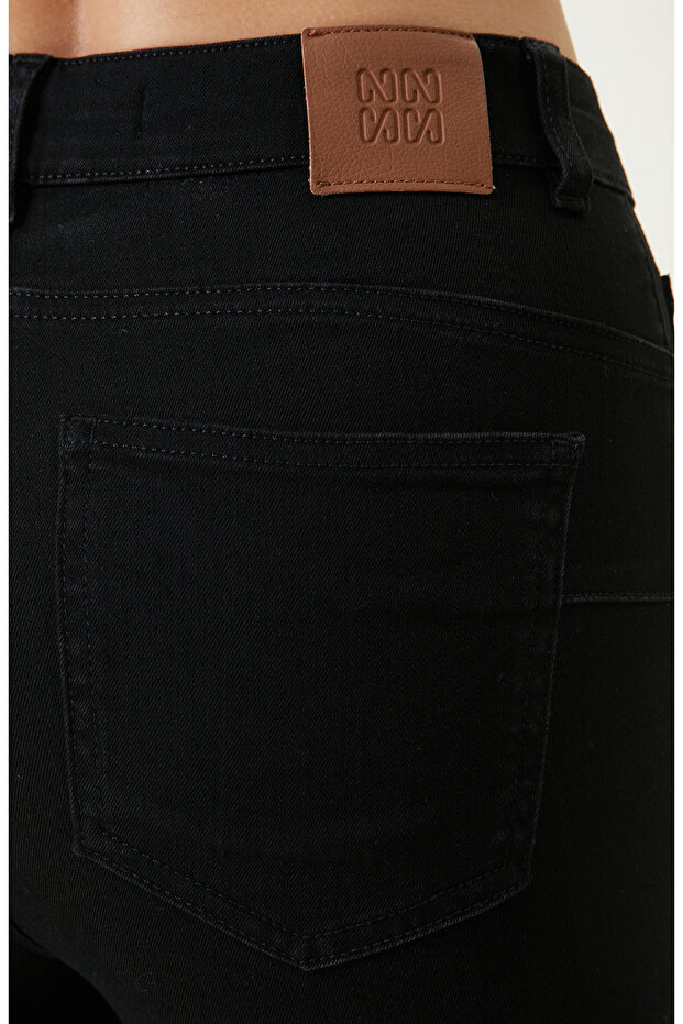 Siyah Denim Pantolon - 5