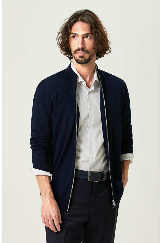 Ekru Desenli Gömlek - 2