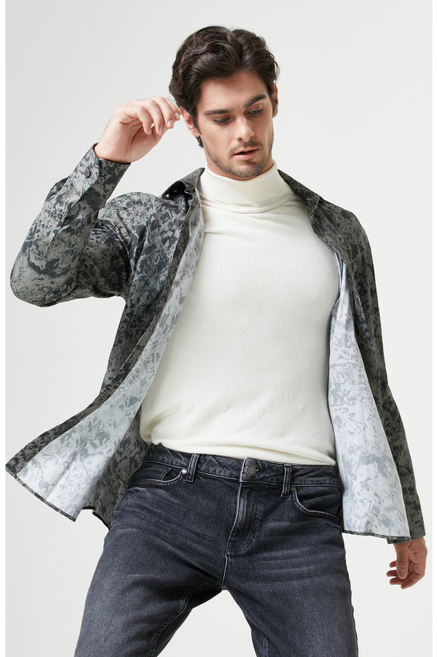 Vizon Siyah Gömlek - 5