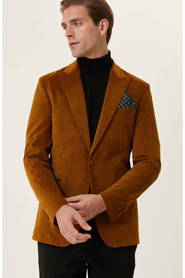 Camel Smokin Ceket - 2